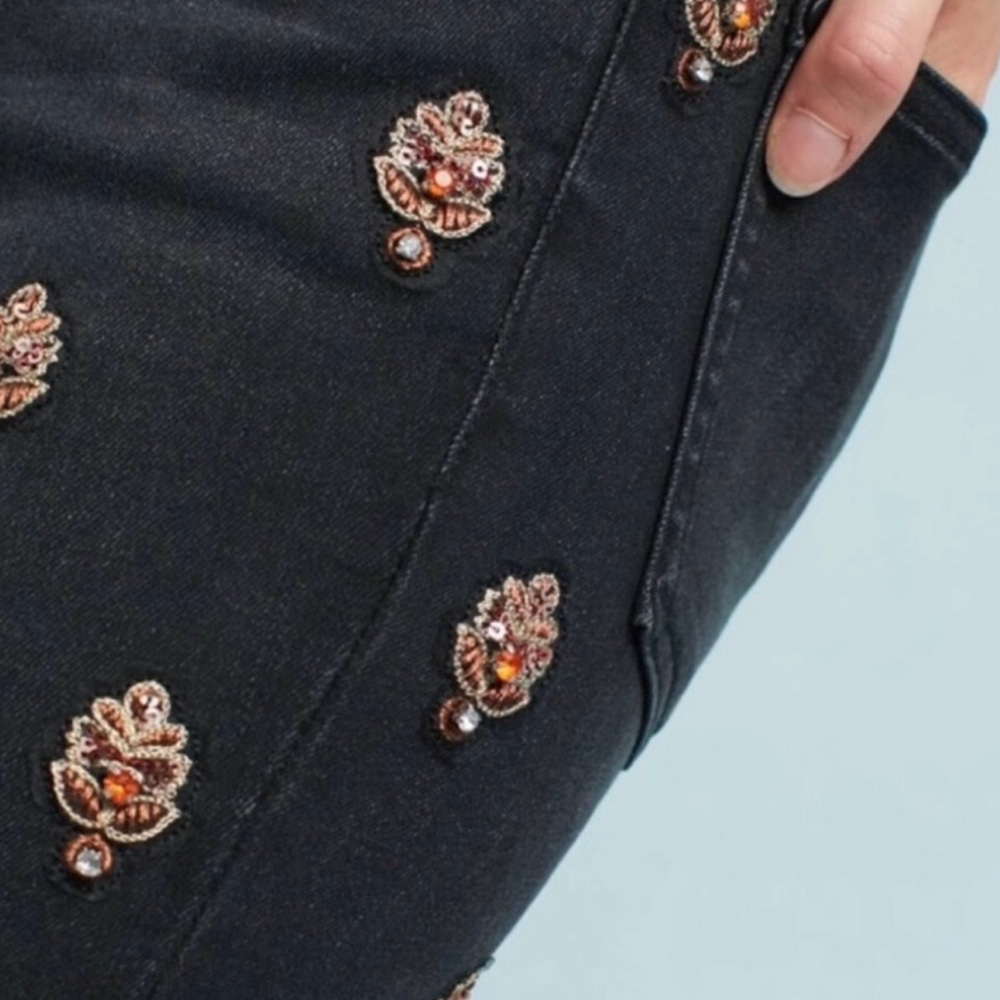 Jeweled Black Jeans - Anthropologie - Picture 2 of 6